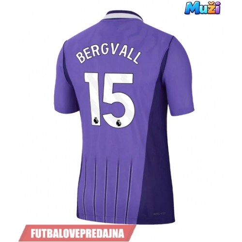 Lacne Muži Futbalové dres Tottenham Hotspur Lucas Bergvall #15 2026-27 Krátky Rukáv - Tretina